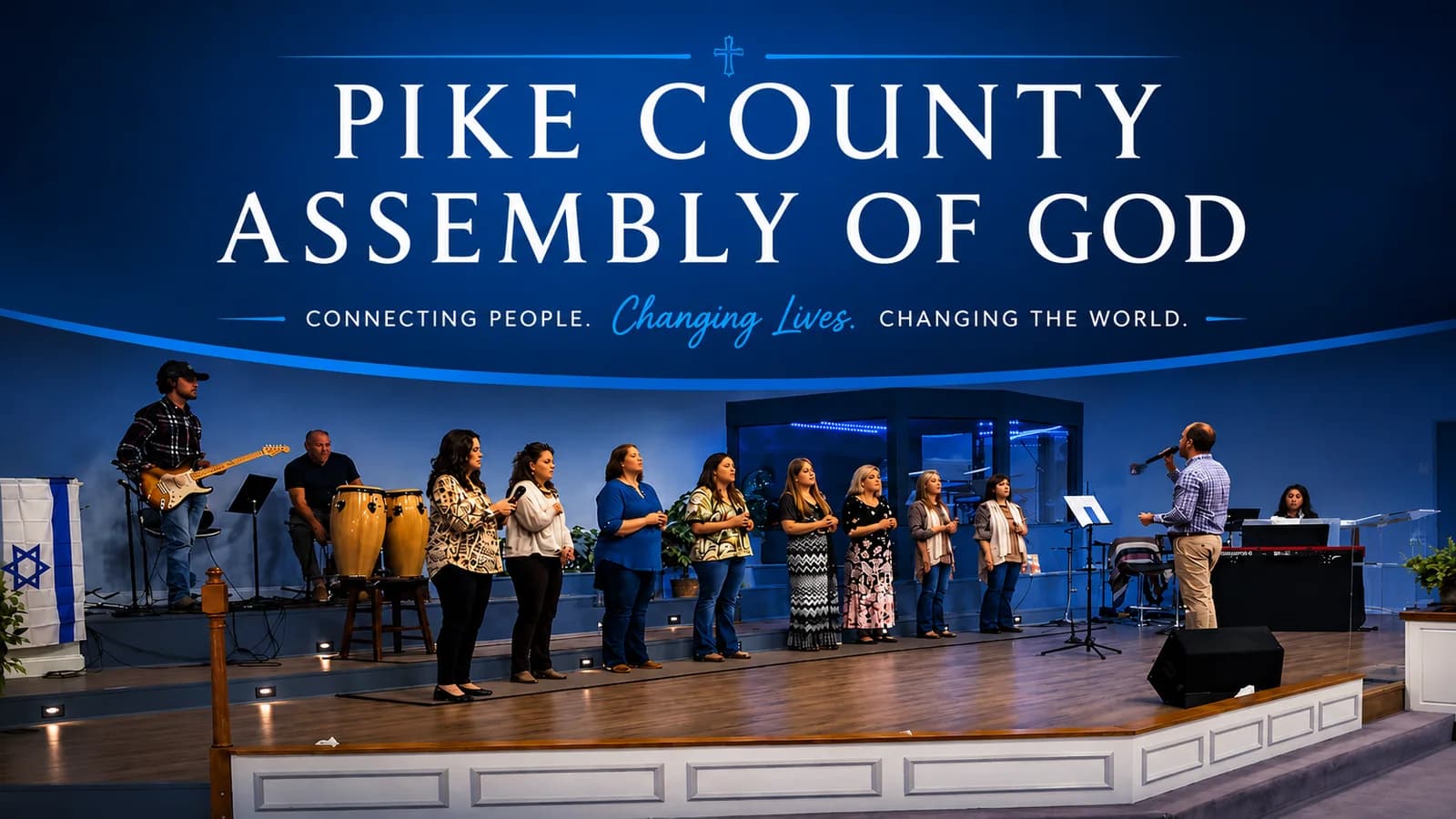 The PCAG worship team leading the church in worship